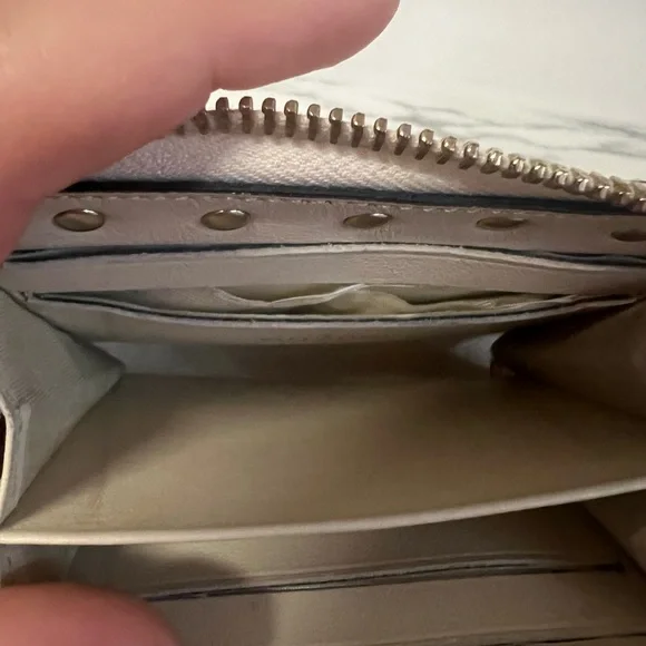 Valentino Garavani rock stud zip around wallet